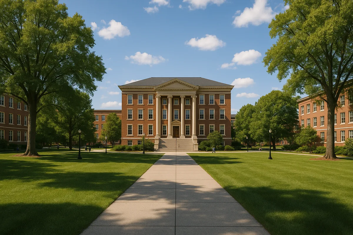 Exterior view of the Otter College campus